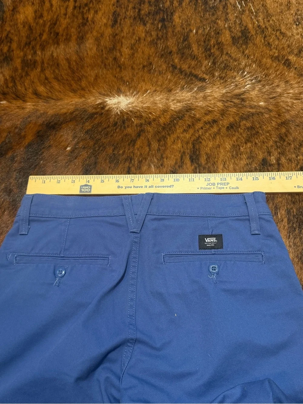 Men's Vans Authentic Chino Slim Fit Stretch Light Blue Size 30 X 31 Casual Golf